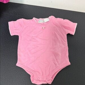 Basic Editions Soft Pink Baby Bodysuit Y2K